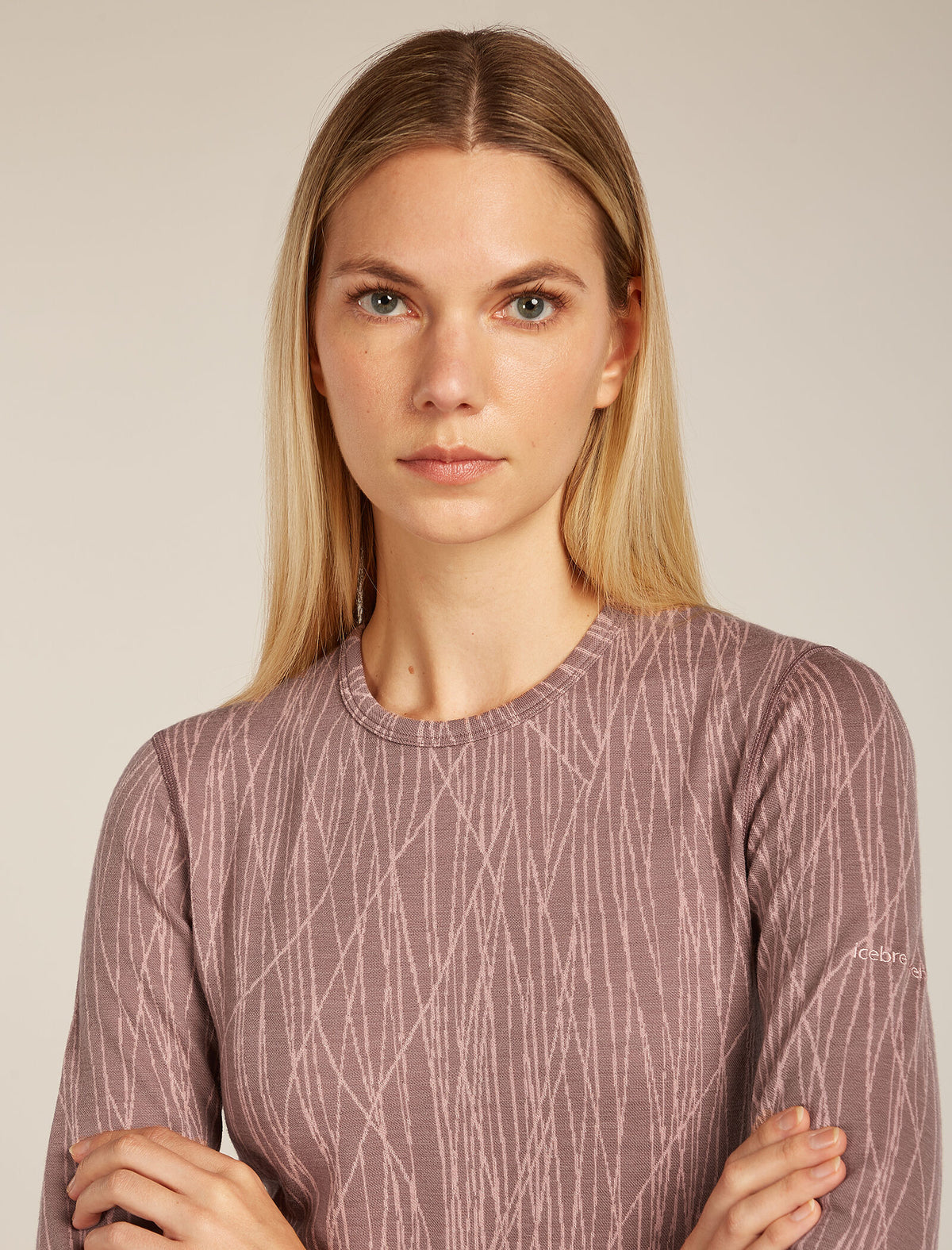 Women's 260 Tech Vertex Thermal Top Delta Lines Summit/Blush - 5