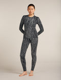 Women's 260 Tech Vertex Thermal Top Delta Lines Black/Snow - 3
