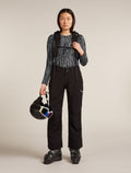 Women's 260 Tech Vertex Thermal Top Delta Lines Black/Snow - 4