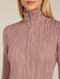 Women's 260 Tech Vertex  Half Zip Thermal Top Delta Lines Summit/Blush - 5