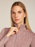 Women's 260 Tech Vertex  Half Zip Thermal Top Delta Lines Summit/Blush - 7