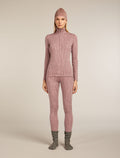Women's 260 Tech Vertex  Half Zip Thermal Top Delta Lines Summit/Blush - 8
