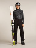 Women's 260 Tech Vertex  Half Zip Thermal Top Delta Lines Black/Snow - 4