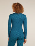Women's 260 Tech Vertex Half Zip Thermal Top Snow Grid Topaz/Atlantis - 2