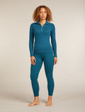 Women's 260 Tech Vertex Half Zip Thermal Top Snow Grid Topaz/Atlantis - 3