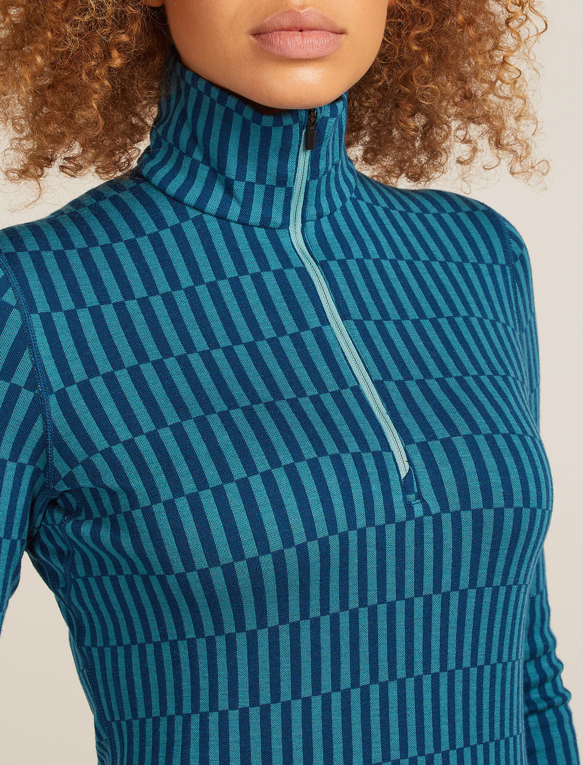 Women's 260 Tech Vertex Half Zip Thermal Top Snow Grid Topaz/Atlantis - 6