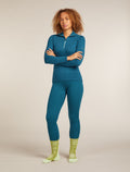 Women's 260 Tech Vertex Half Zip Thermal Top Snow Grid Topaz/Atlantis - 8