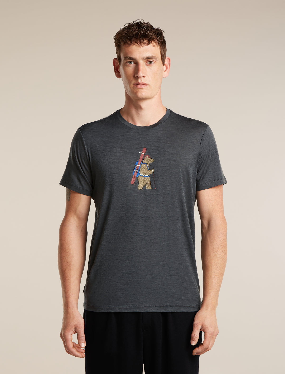 150 Tech Lite T-Shirt Bear Tour Obsidian - 1