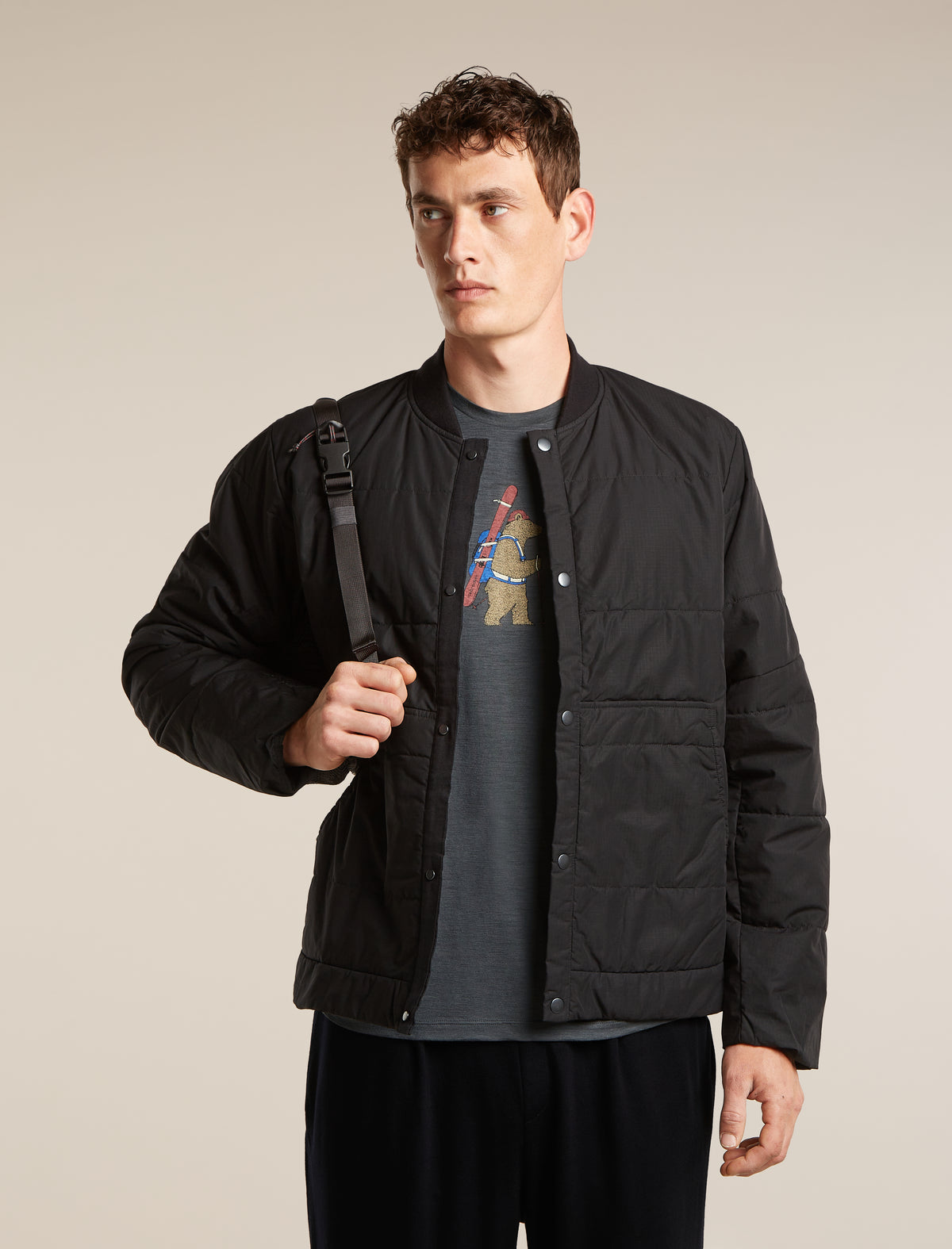 150 Tech Lite T-Shirt Bear Tour Obsidian - 5