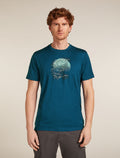 Men's 150 Tech Lite T-shirt Ruapehu Round Atlantis - 1