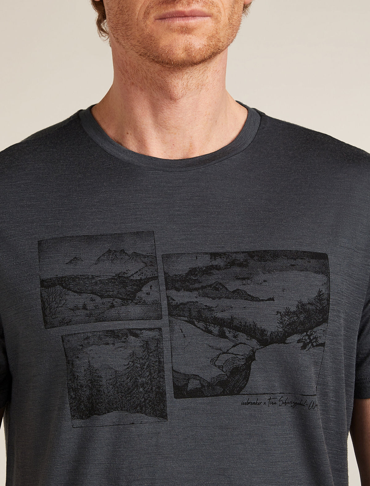 Men's 150 Tech Lite T-shirt The Climb Obsidian - 5