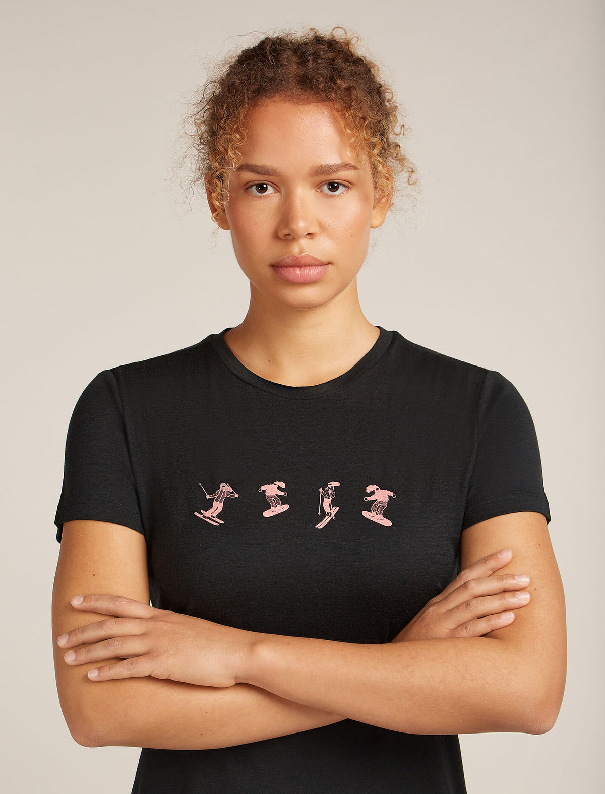 Women's 150 Tech Lite T-shirt Snow Day Black - 5