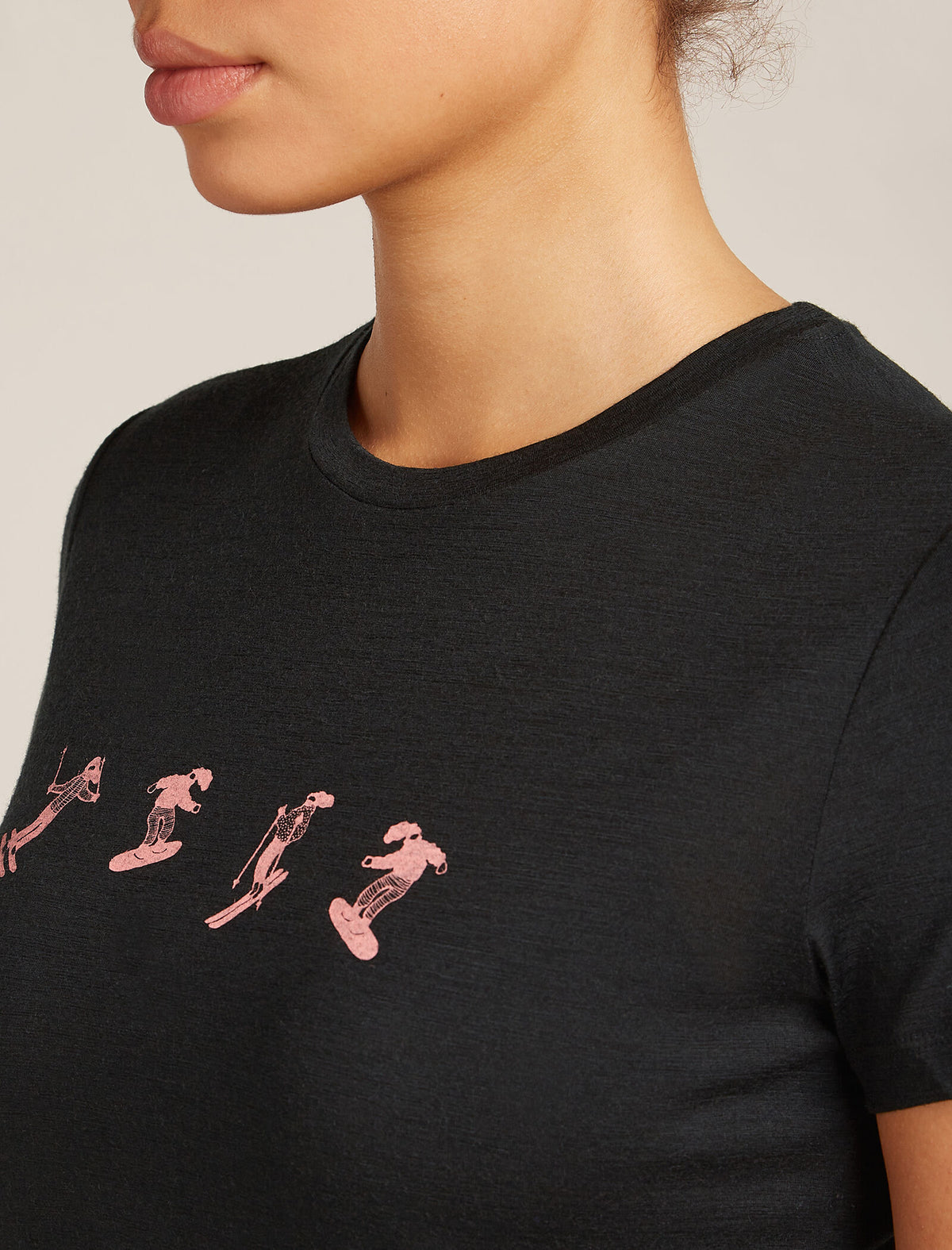 Women's 150 Tech Lite T-shirt Snow Day Black - 6