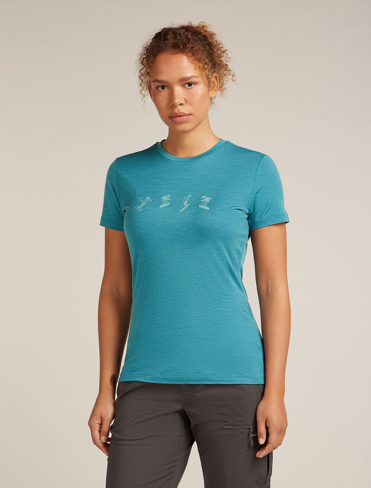 Women's 150 Tech Lite T-shirt Snow Day Topaz - 1