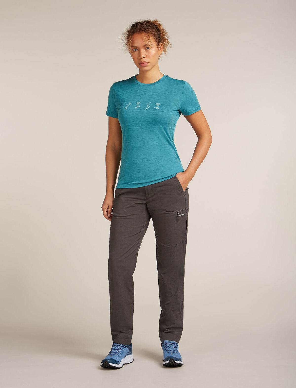 Women's 150 Tech Lite T-shirt Snow Day Topaz - 3