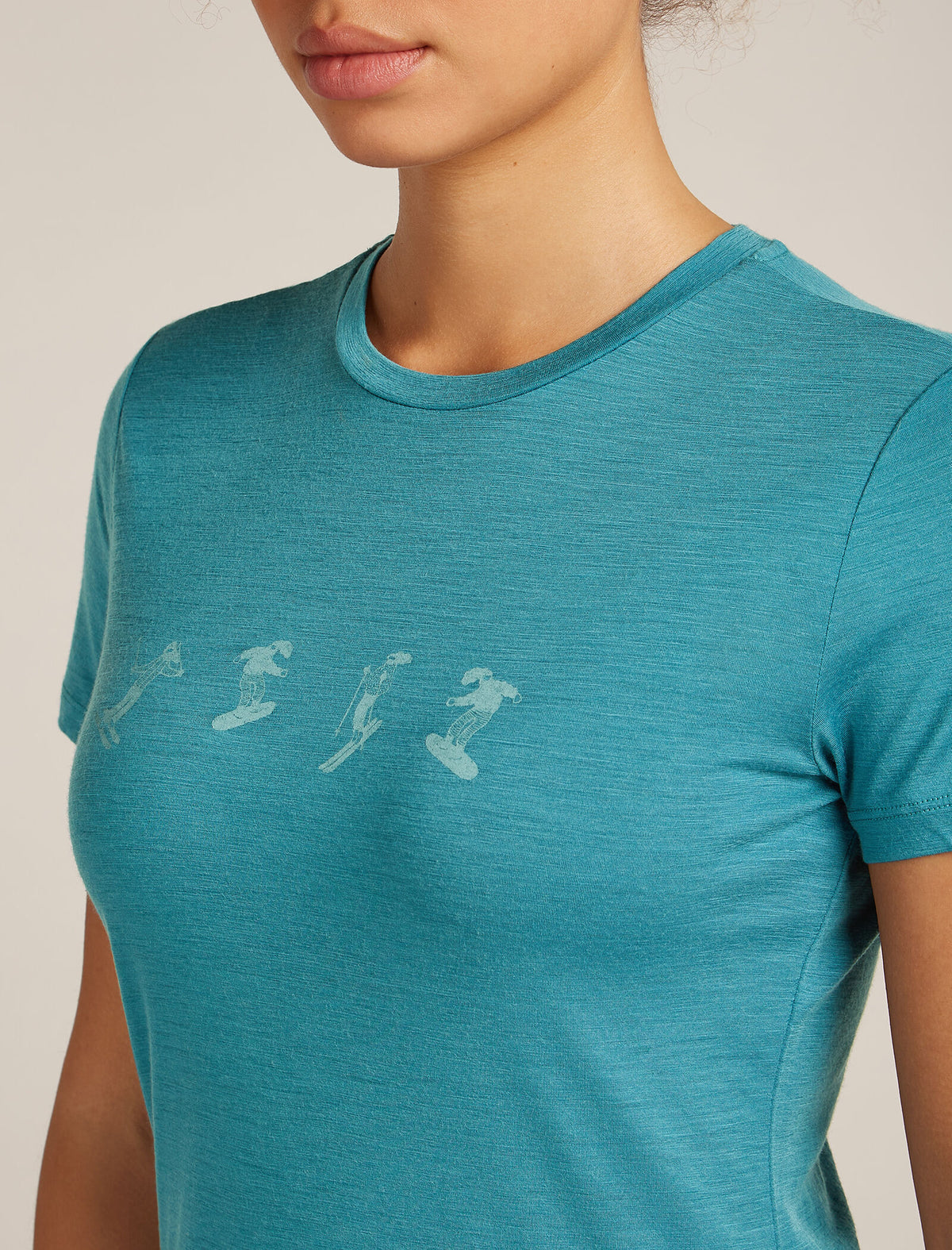 Women's 150 Tech Lite T-shirt Snow Day Topaz - 6