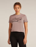 Women's 150 Tech Lite Crop T-shirt The Climb Summit - 1