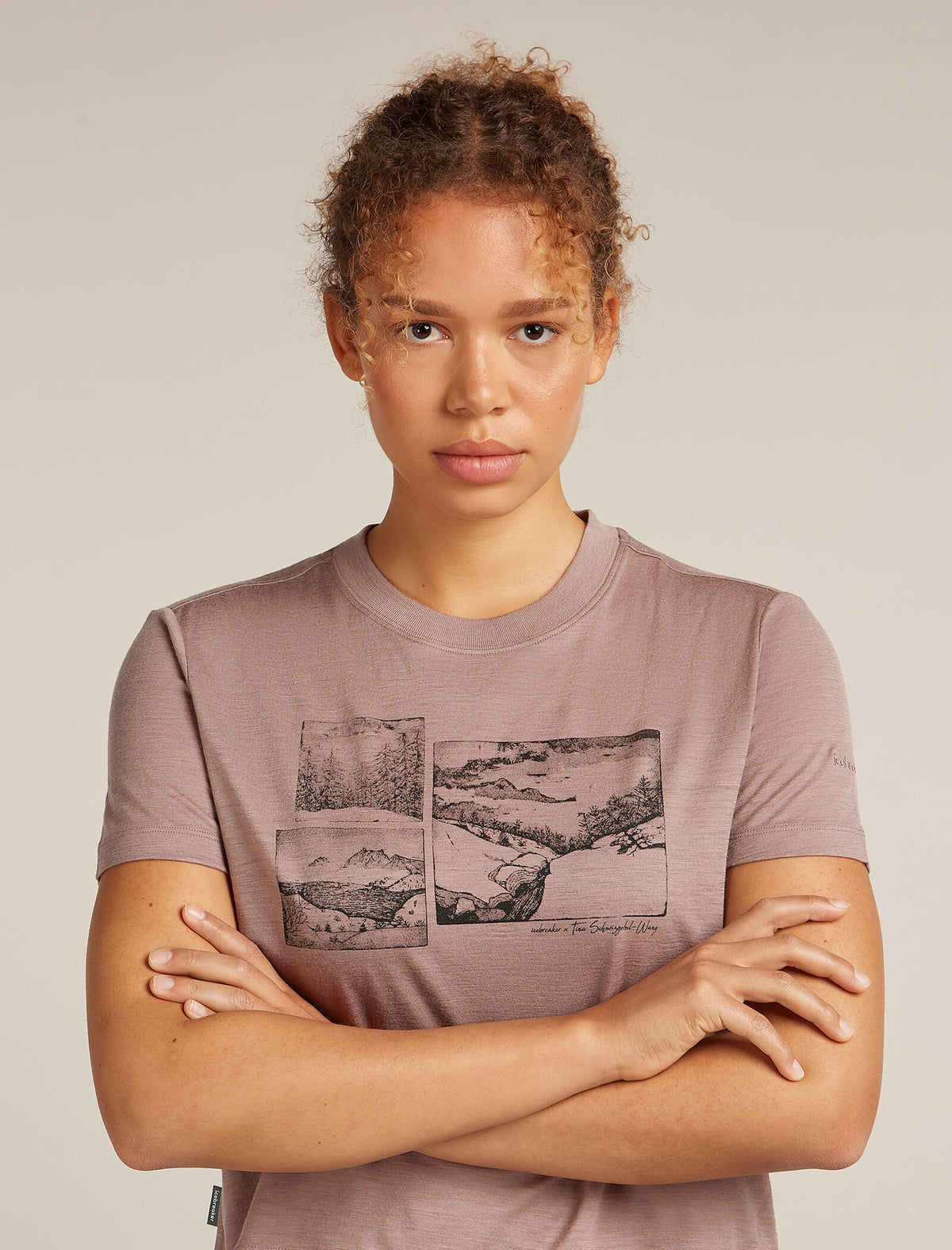 Women's 150 Tech Lite Crop T-shirt The Climb Summit - 5
