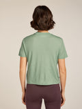 Women's 150 Tech Lite Crop T-shirt The Climb Seaglass - 2