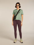 Women's 150 Tech Lite Crop T-shirt The Climb Seaglass - 4