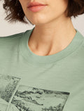 Women's 150 Tech Lite Crop T-shirt The Climb Seaglass - 6