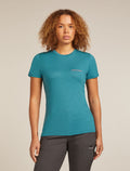 Women's 150 Tech Lite T-shirt IB Wordmark Topaz - 1