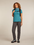 Women's 150 Tech Lite T-shirt IB Wordmark Topaz - 4
