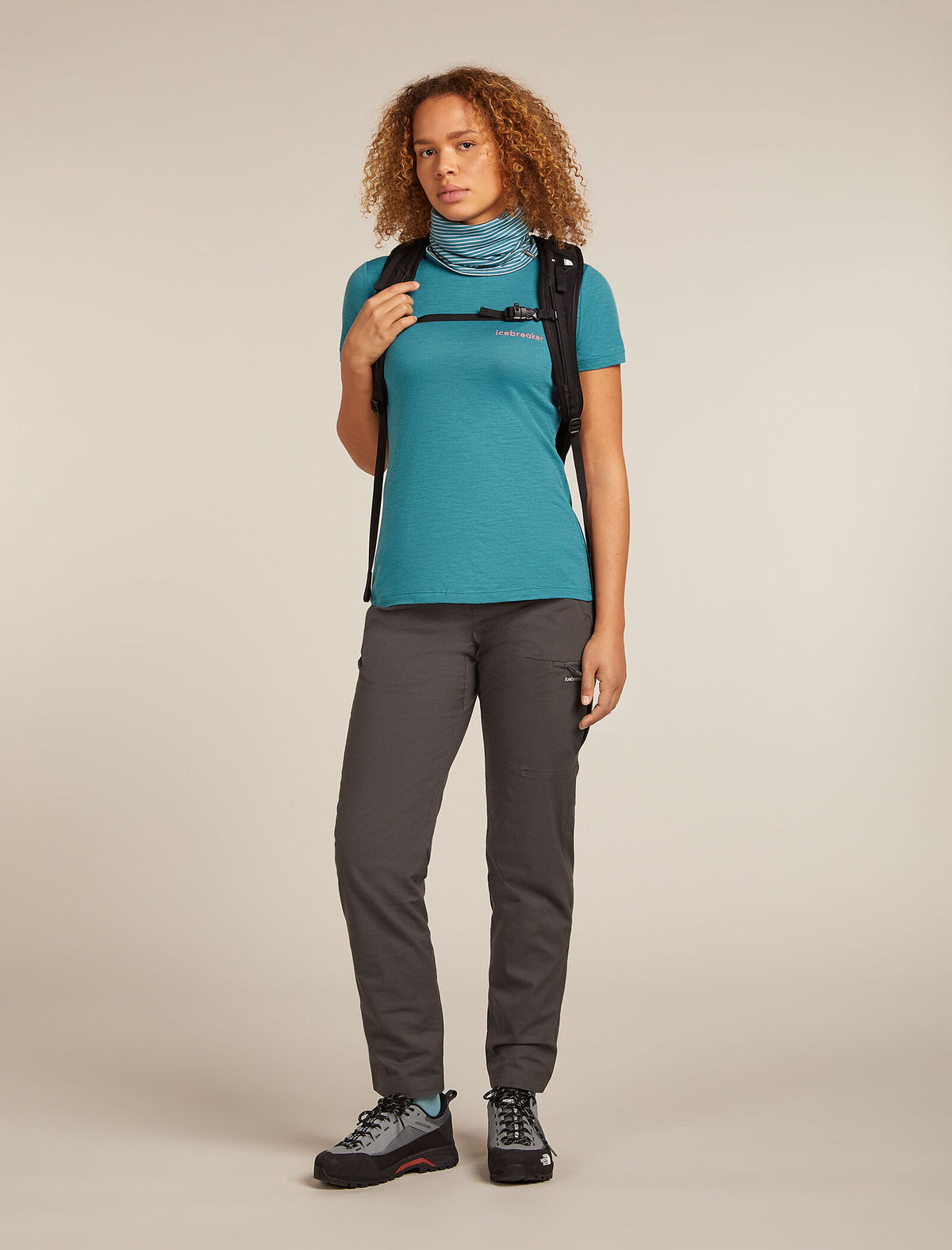 Women's 150 Tech Lite T-shirt IB Wordmark Topaz - 4