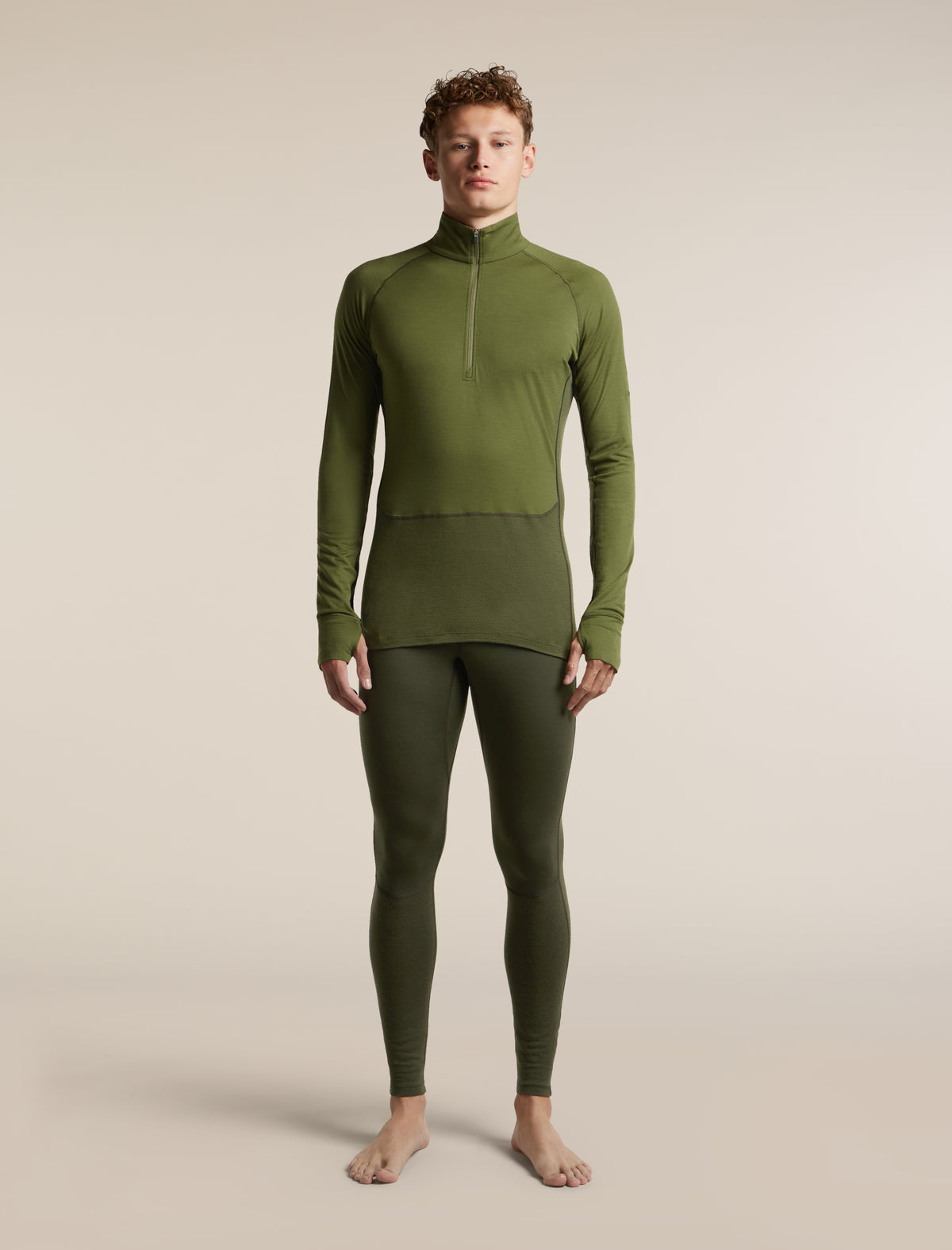 200 ZoneKnit™ Half Zip Dk Loden/Sphagnum/Cb - 3