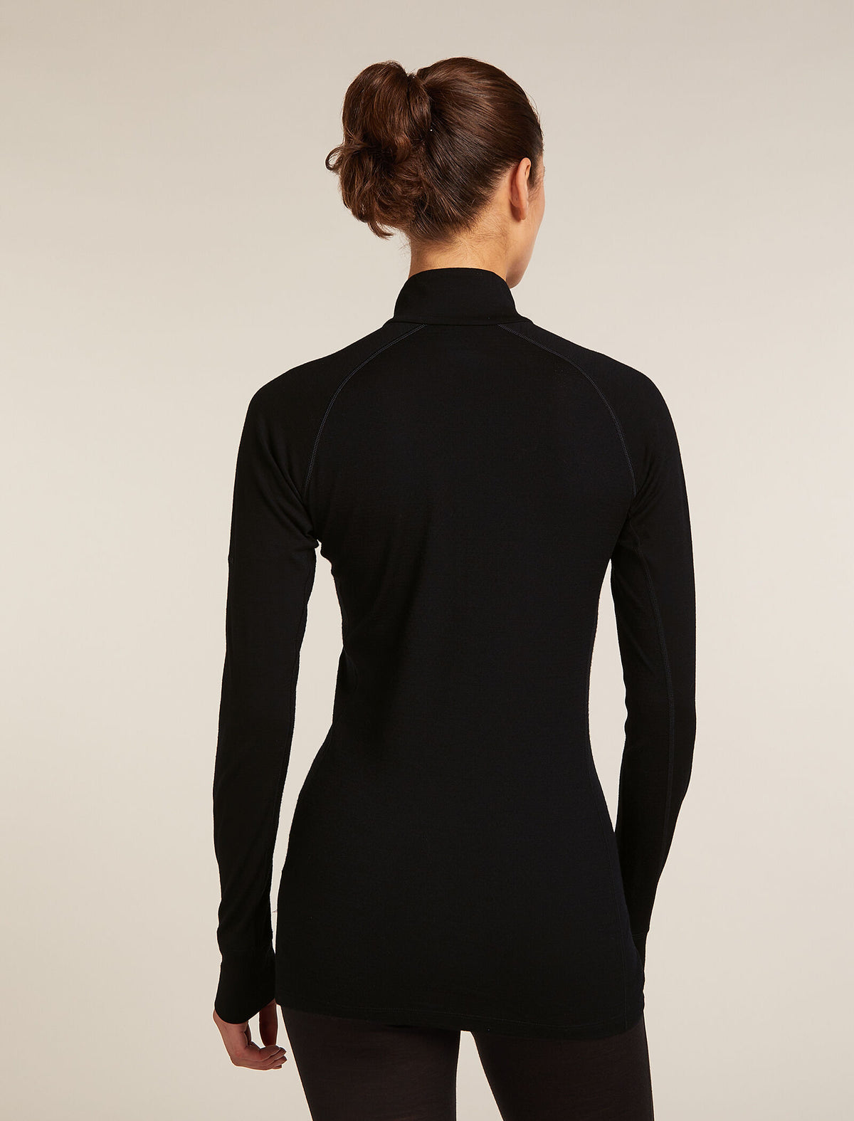 Women's 200 Half Zip Thermal Top Black - 2