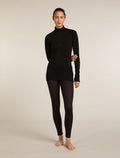 Women's 200 Half Zip Thermal Top Black - 3