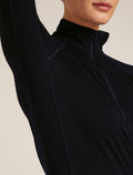 Women's 200 Half Zip Thermal Top Black - 9