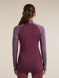 200 ZoneKnit™ Half Zip Dk Berry/Grey Plum/Cb - 2