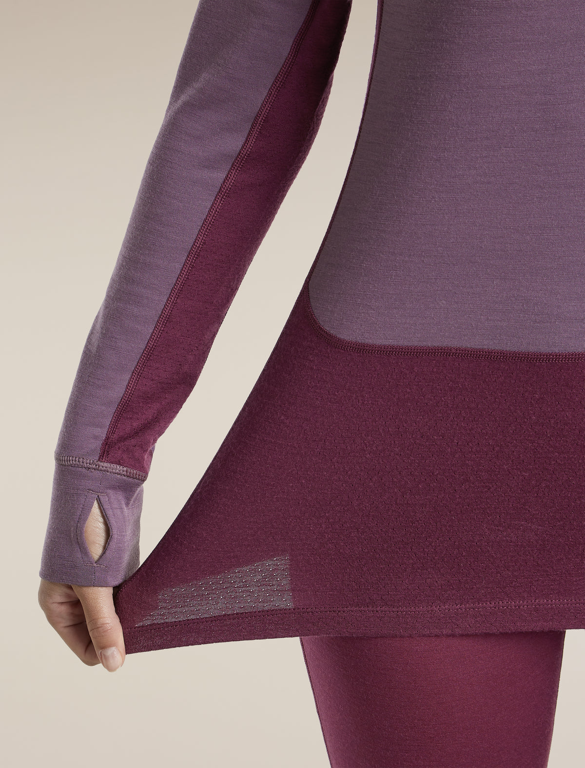 200 ZoneKnit™ Half Zip Dk Berry/Grey Plum/Cb - 9