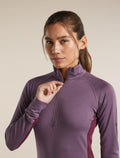 200 ZoneKnit™ Half Zip Dk Berry/Grey Plum/Cb - 6