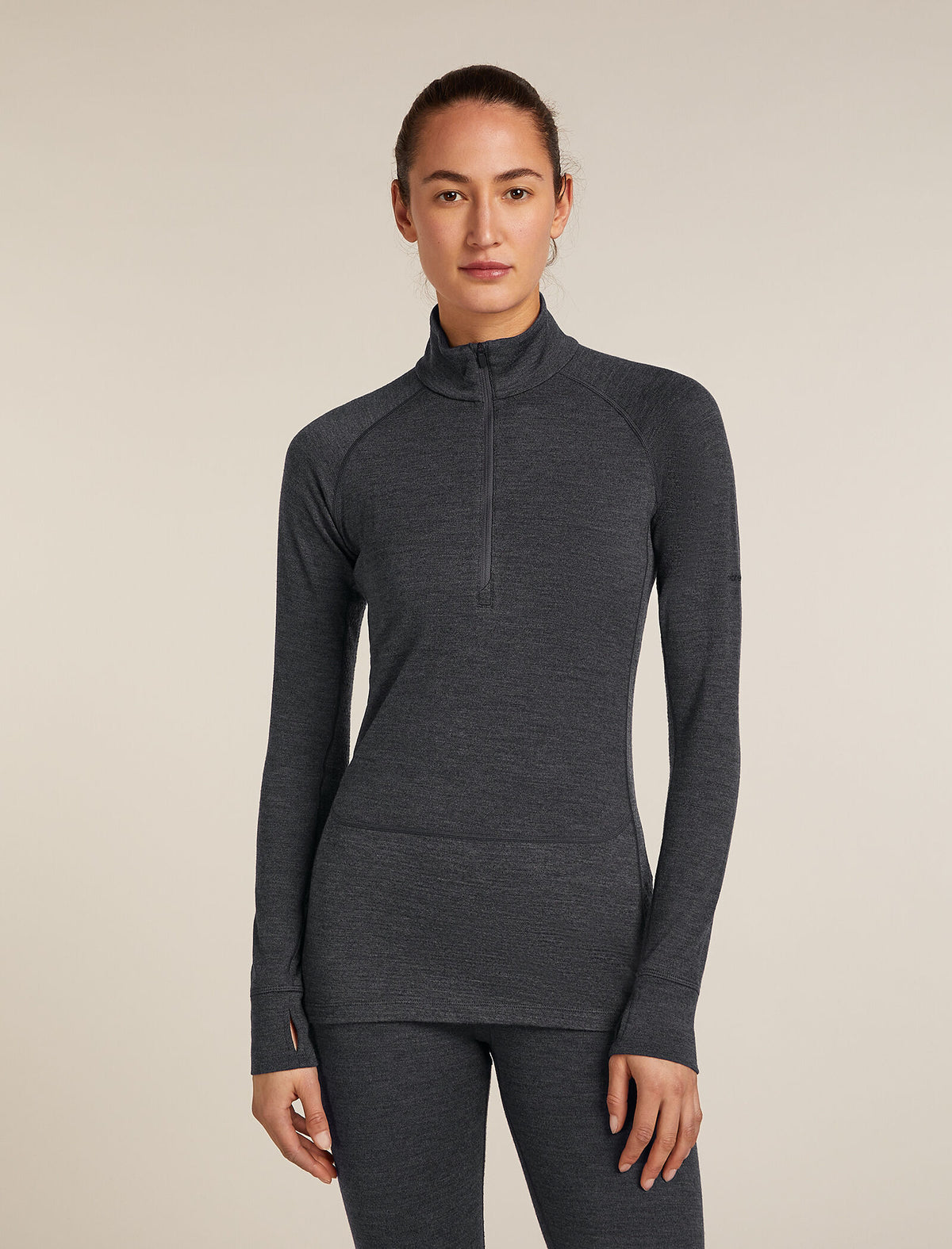 260 Thermo-Oberteil mit halbem Reißverschluss Damen  - 1