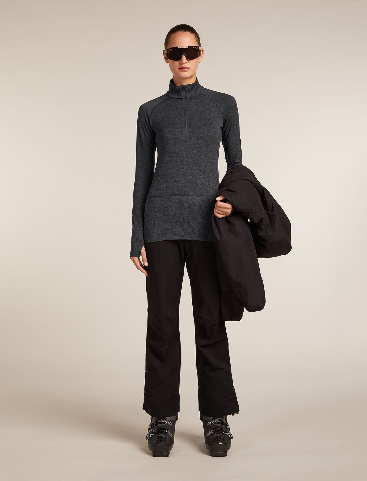 260 Thermo-Oberteil mit halbem Reißverschluss Damen  - 4