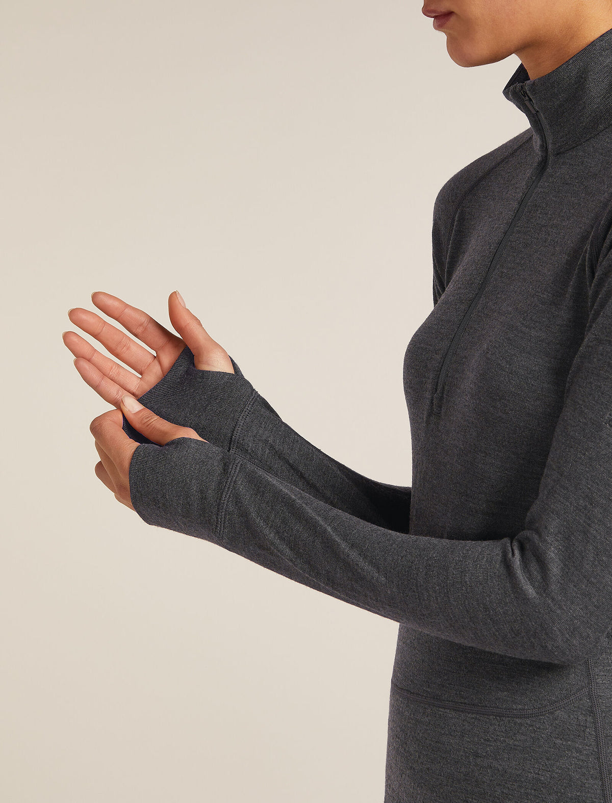 260 Thermo-Oberteil mit halbem Reißverschluss Damen  - 6