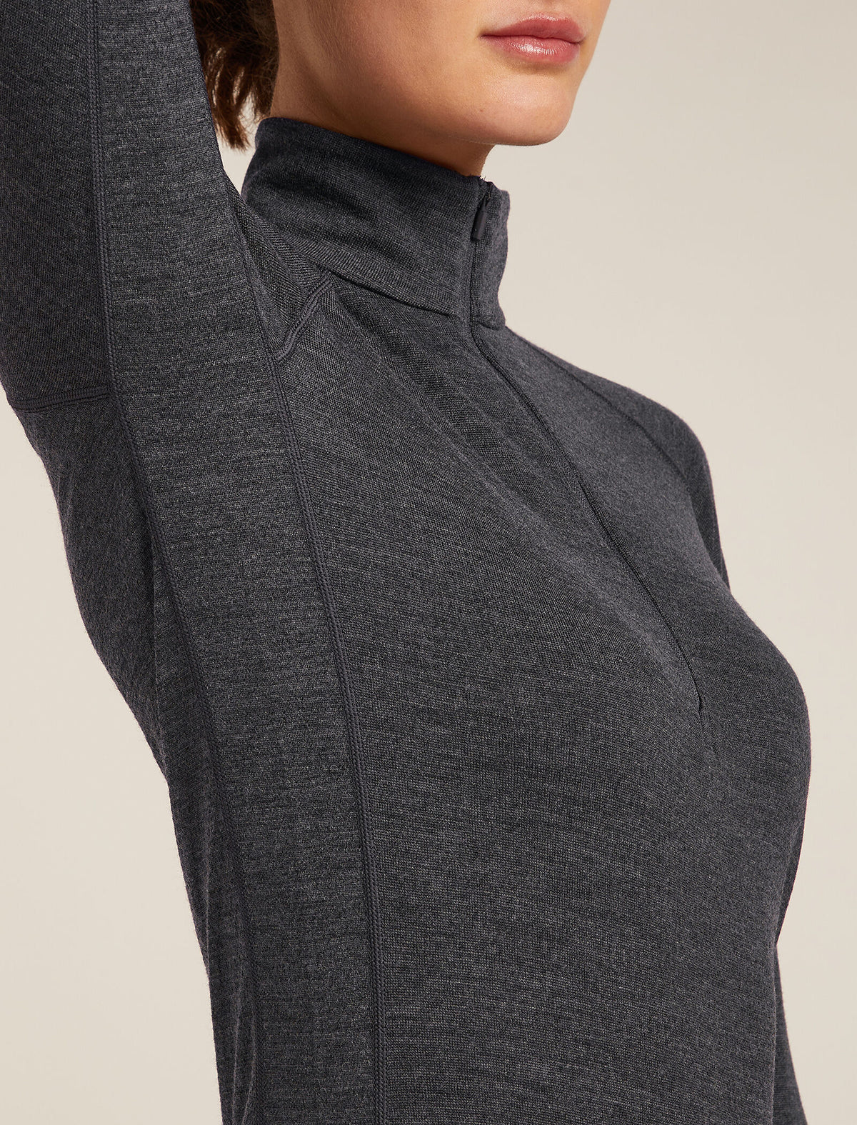 260 Thermo-Oberteil mit halbem Reißverschluss Damen  - 9