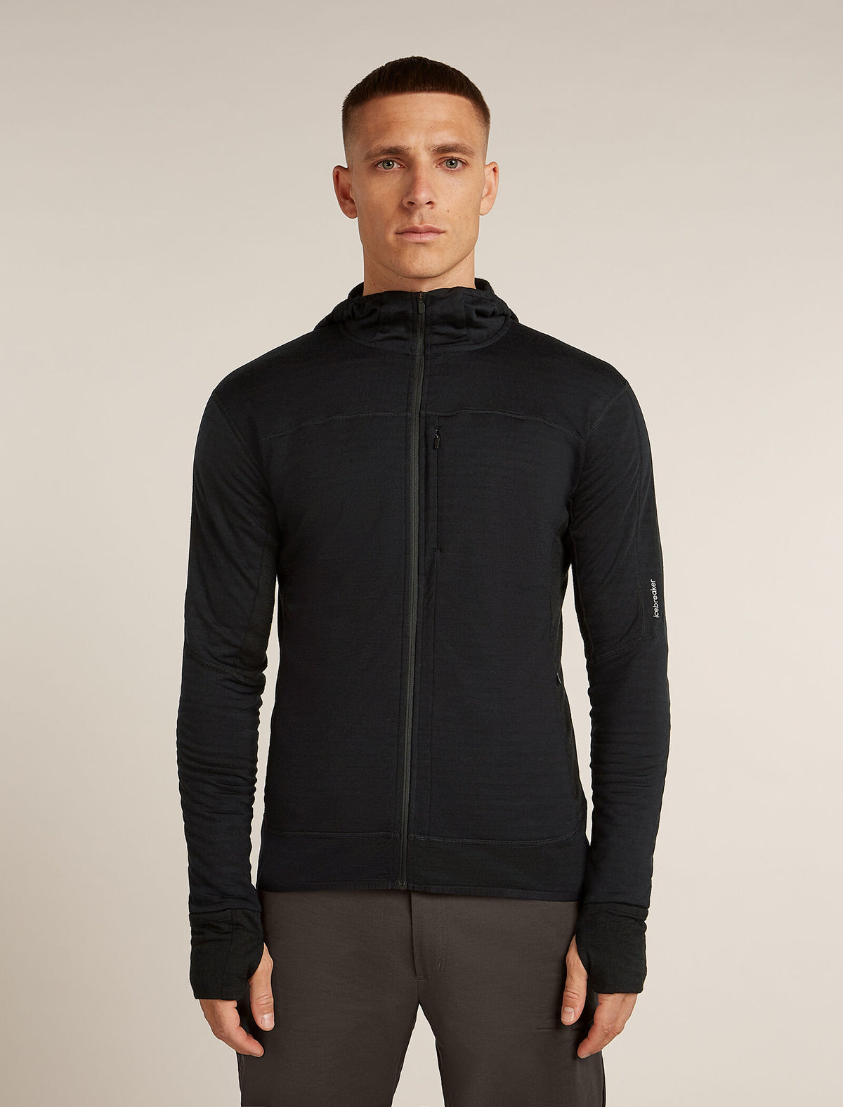 Men's 300 Descender Zip Hoodie Black - 1