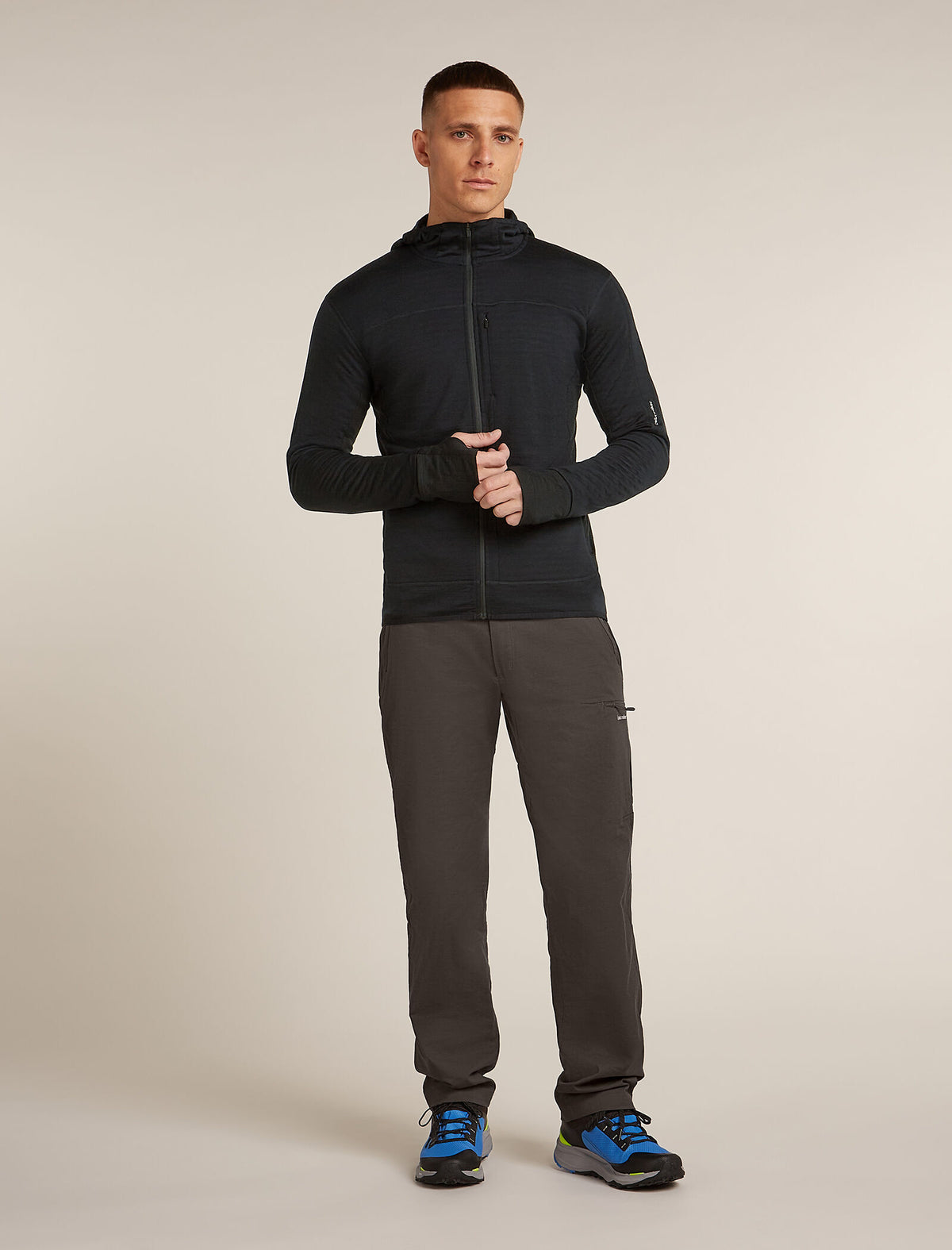 Men's 300 Descender Zip Hoodie Black - 3