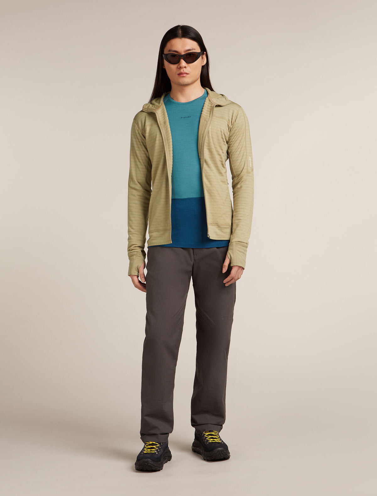 Men's 300 Descender Zip Hoodie Flagstone - 4
