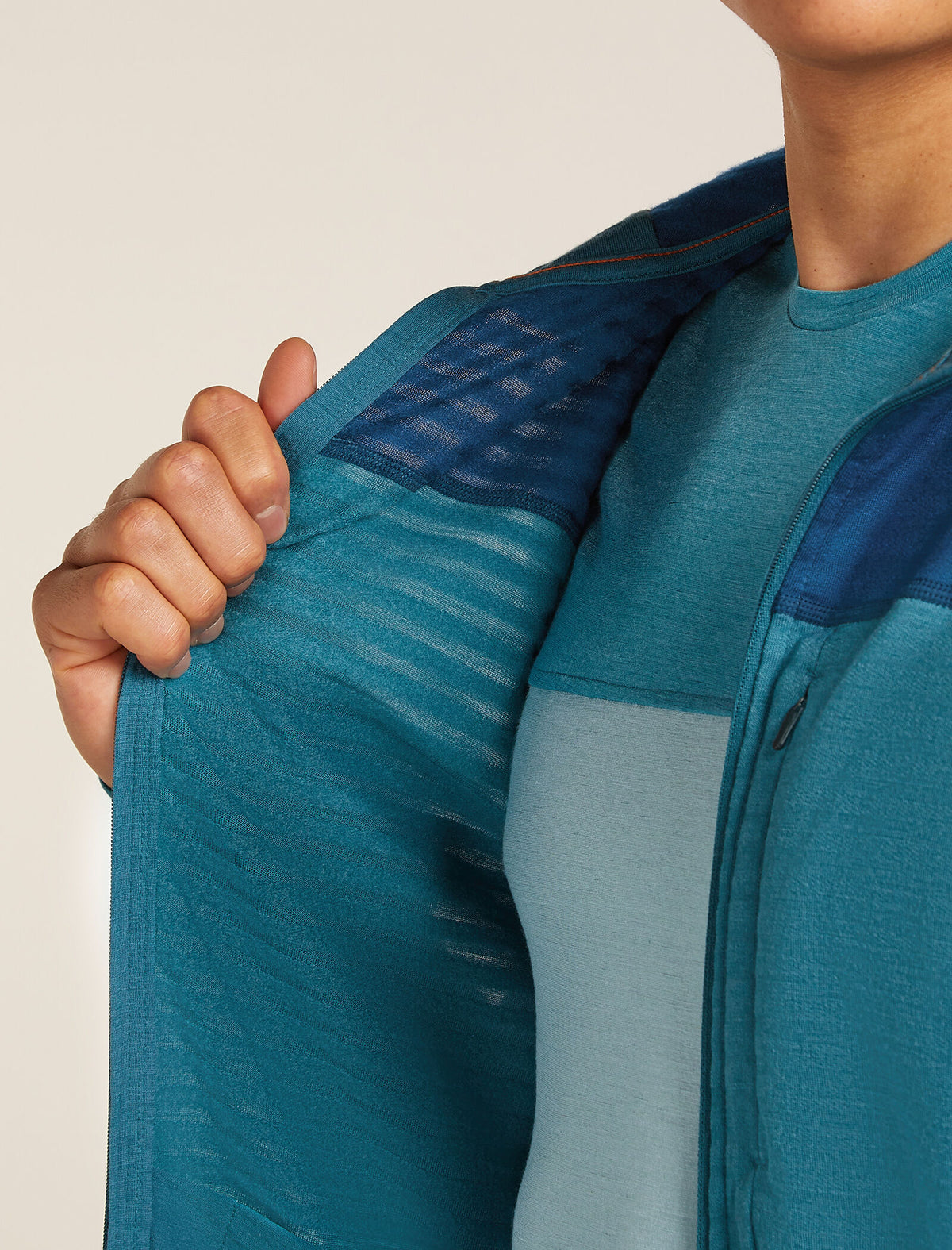 Men's 300 Descender Zip Hoodie Topaz/Atlantis - 10