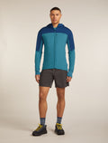Men's 300 Descender Zip Hoodie Topaz/Atlantis - 3