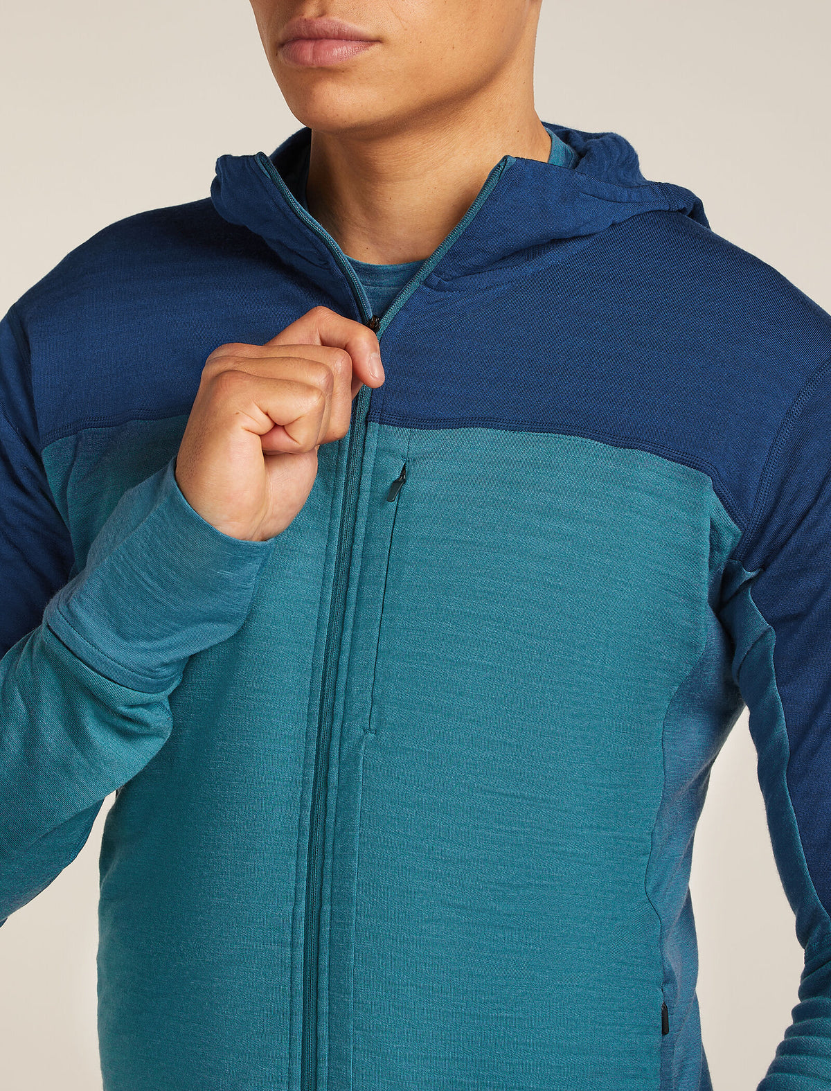 Men's 300 Descender Zip Hoodie Topaz/Atlantis - 6