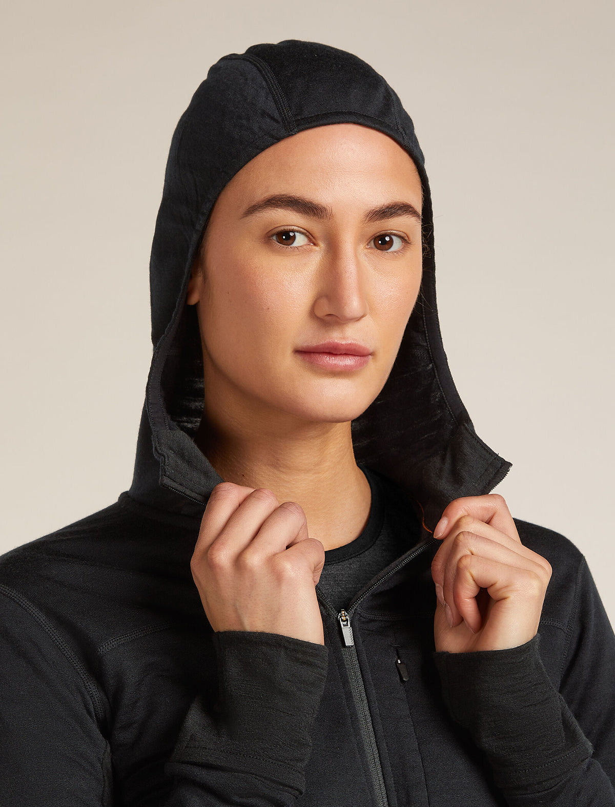 Women's 300 Descender Zip Hoodie Black - 8