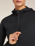 Women's 300 Descender Zip Hoodie Black - 9