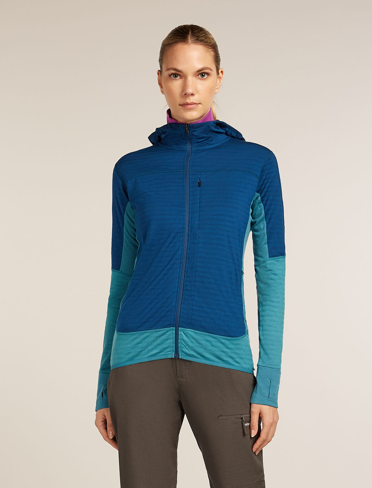 Women's 300 Descender Zip Hoodie Topaz/Atlantis - 1
