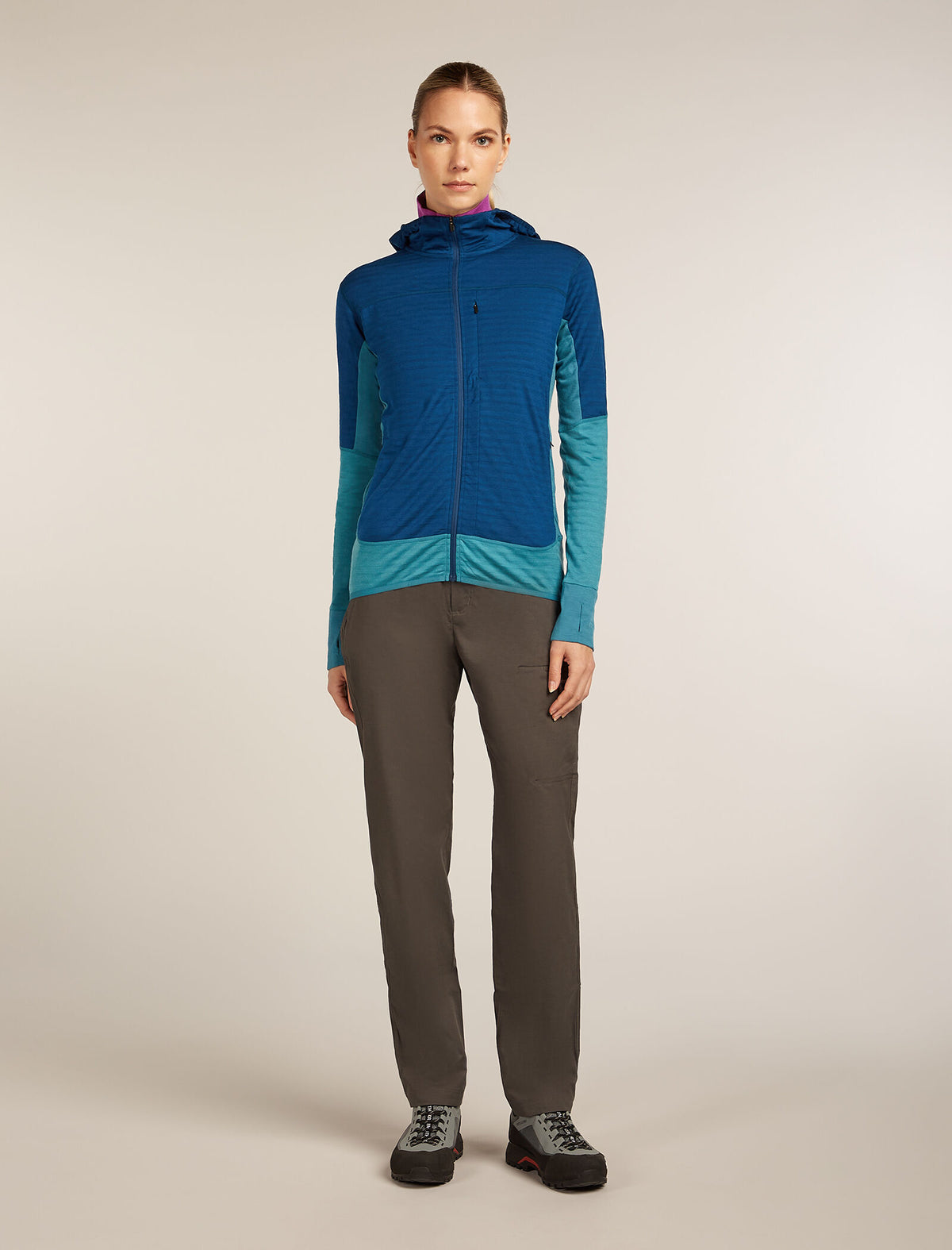 Women's 300 Descender Zip Hoodie Topaz/Atlantis - 3
