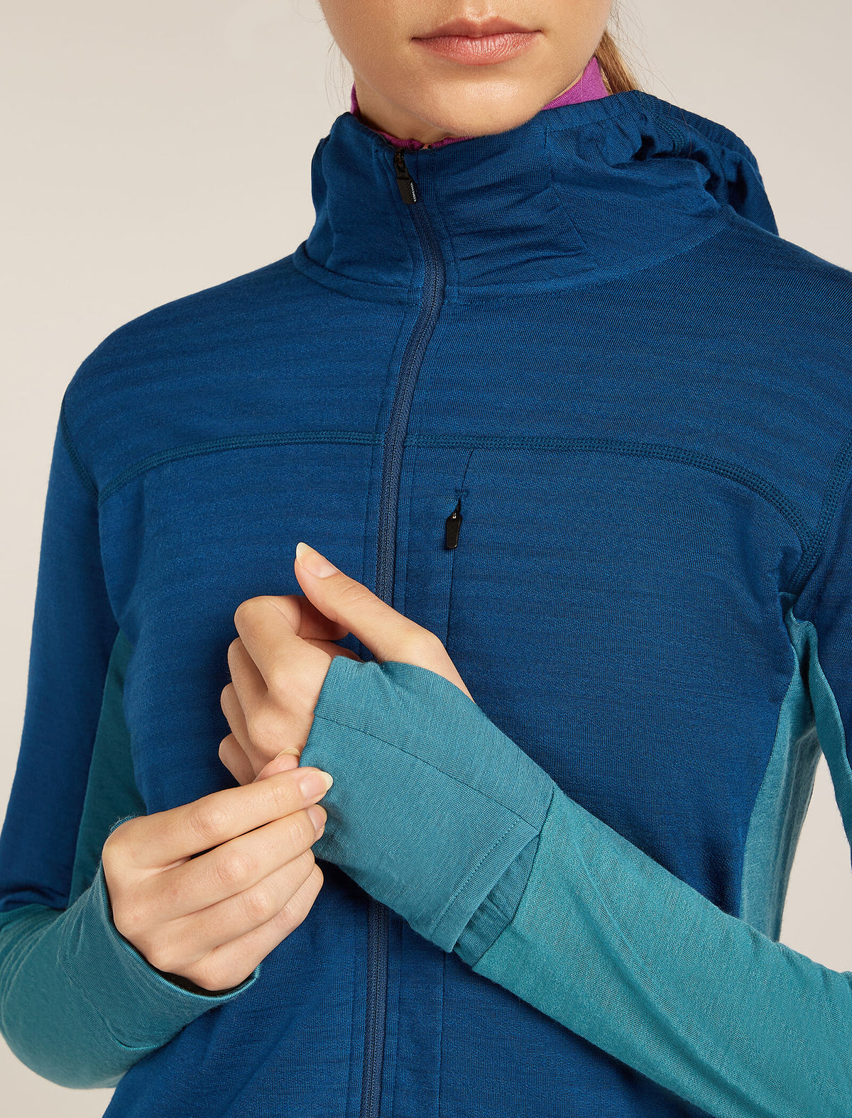 Women's 300 Descender Zip Hoodie Topaz/Atlantis - 6